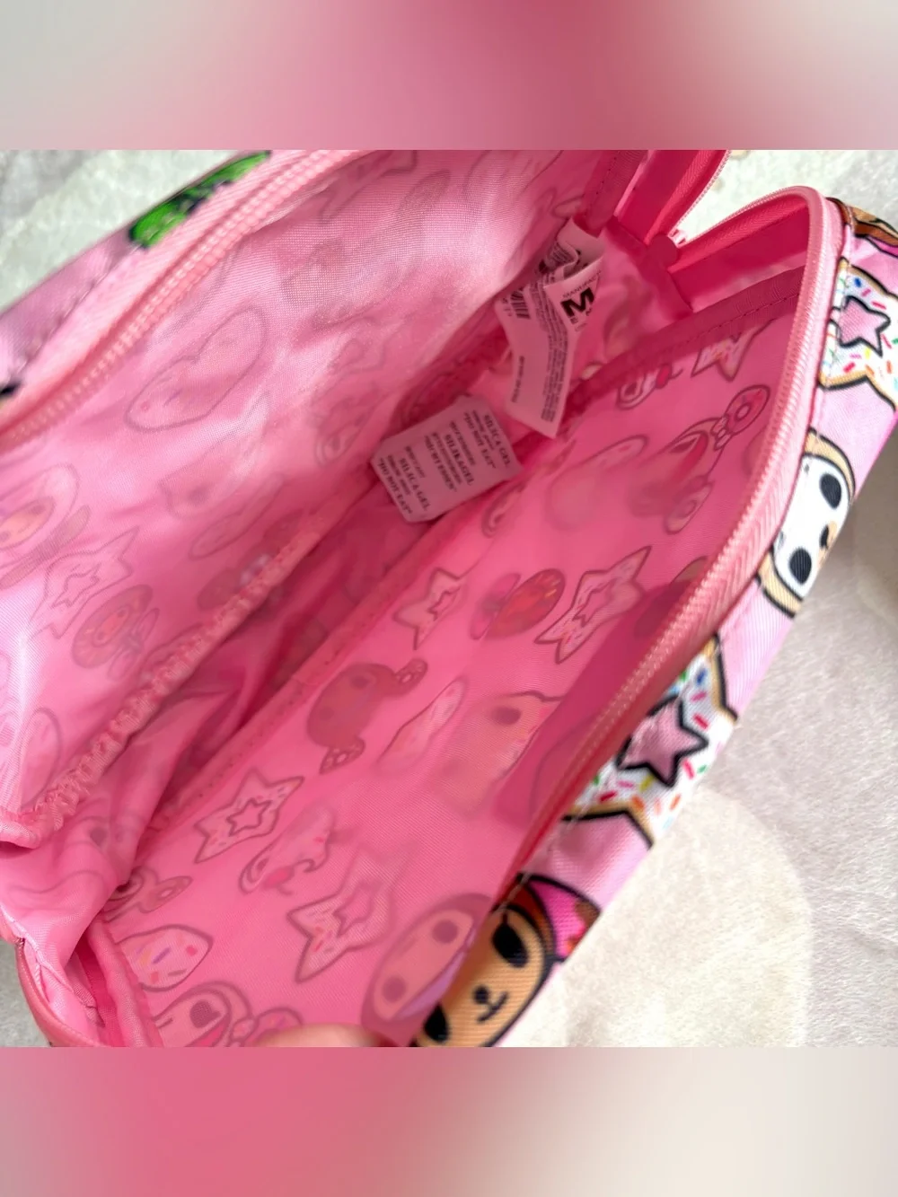 NEW Kawaii Tokidoki Pink Makeup Zip Pouch